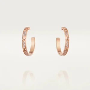 Amor Classic Paved Full Diamond Earrings